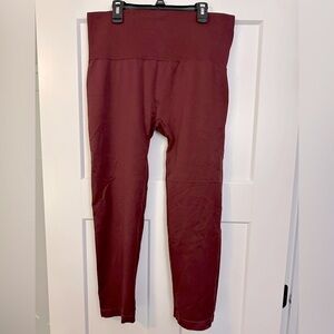 Cato Luxe Red Leggings Stretchy Full-Length - Size 3x